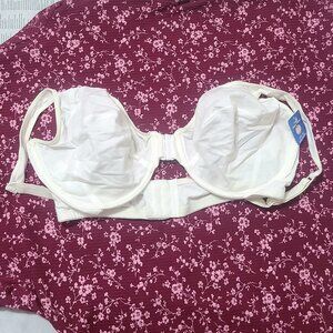 Fruit of the Loom Fit for Me Wireless Bra 42D – 100% Cotton, White
